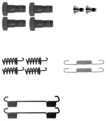 HELLA PAGID Lisakomplekt, seisupiduriklotsid 8DZ 355 201-921